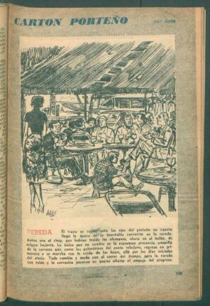Vereda - [Dibujo] : Cartón porteño