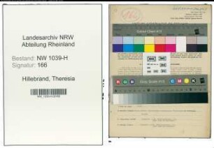 Entnazifizierung Theresia Hillebrand , geb. 30.10.1903 (Fabrikantin)