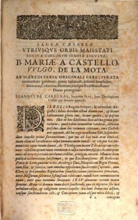 Crisis theologica bipartita, 1