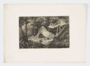 Weiße Felsen, Blatt 2 der Folge "Acht Radierungen von Dampierre"