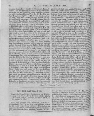 Bronner, F. X.: Lustfahrten ins Idyllenland. Bd. 1-2. Gemüthliche Erzählungen und neue Fischergedichte. Arau: Sauerländer 1833