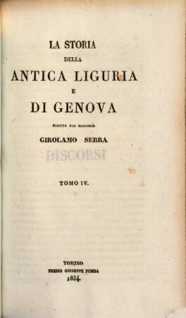 La storia della antica Liguria e di Genova. 4