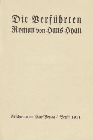 Die Verführten : Roman