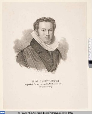 H. M. Sachtleben, Pastor zu St. Catharinen in Braunschweig