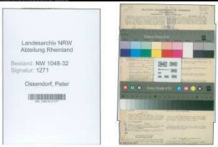 Entnazifizierung Peter Ossendorf , geb. 17.09.1892 (Kaufmann)