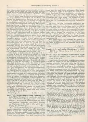 67-68 [Rezension] Meek, Th. J., Cuneiform Bilingual Hymns, Prayers and Penitential Psalms
