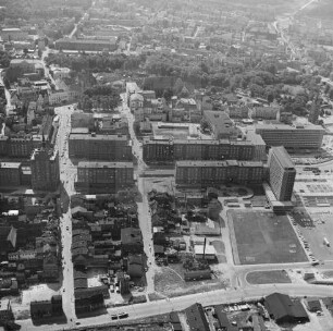 Stadtmitte von Rostock : Blickrichtung Süden