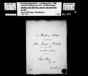 Joseph Panny: Der Herbst am Rhein [Der Asmannshäuser (Arr)]; bearbeitet für Chorgesang und Orchester nach dem Lied "Der Asmannshäuser" von Joseph Panny; Opus 32.