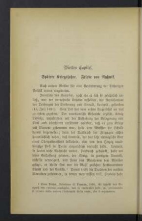 Viertes Capitel. - Fünftes Capitel.