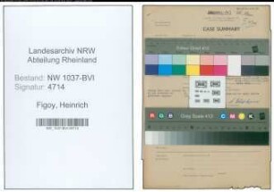 Entnazifizierung Heinrich Figoy , geb. 29.08.1896 (Kaufm.Angestellter)