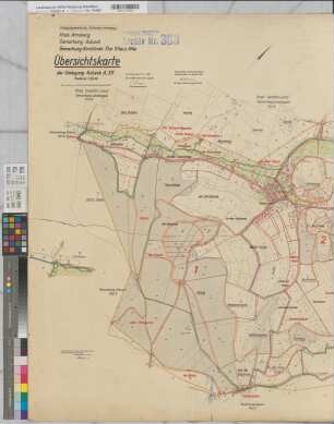 Asbeck (Menden), Umlegung Asbeck, Übersichtskarte