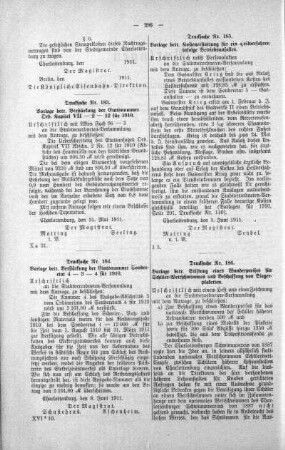 No. 13 (182-198) (183,184,185,186), 14. Juni 1911