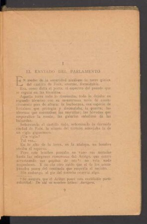 I - El enviado del parlamento
