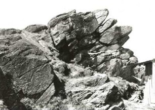 Westerzgebirge. Hirtstein bei Satzung. Gneis-Gipfelklippen