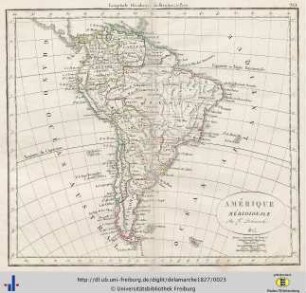 Amérique méridionale. 1824.