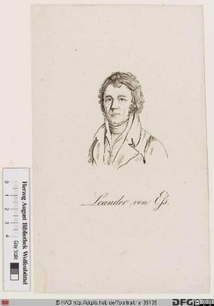 Bildnis Leander (Taufn.: Johann Heinrich) van Ess