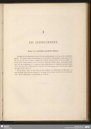 XVI. Jahrhundert