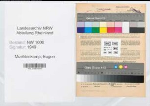 Entnazifizierung Eugen Muehlenkamp, geb. 19.12.1915 (Angest.)