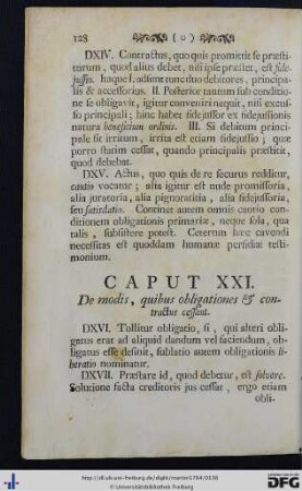 Cap. XXI - XXII.