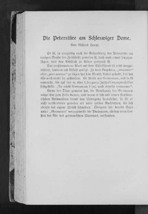 Die Peterstüre am Schleswiger Dome.