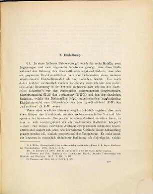 Der primäre und sekundäre longitudinale Elastizitätsmodul und die thermische Konstante des Letzteren