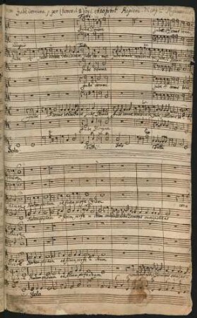 Iube Domine benedicere; V (8), Coro, orch; G-Dur