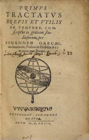 ... Tractatvs Brevis Et Vtilis De Tempore, 1