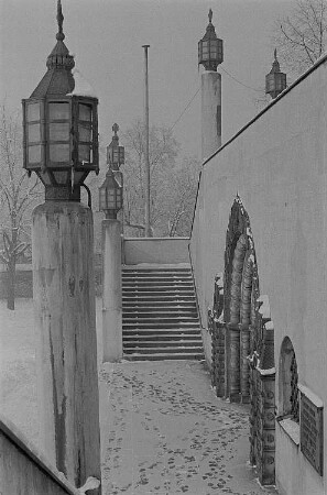 Treppenaufgang und Portal der russischen Gedächtniskirche