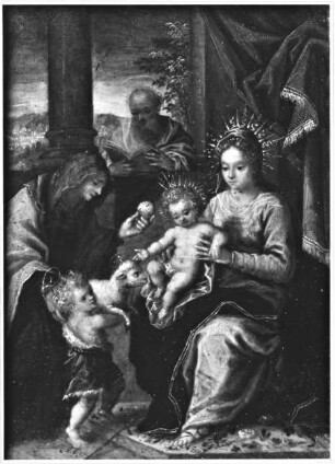 Die hl. Familie mit der hl. Elisabeth und dem Johannesknaben