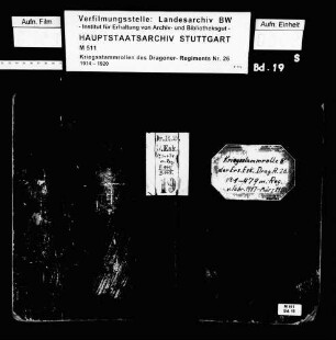 Kriegsstammrolle der Ersatz-Eskadron
