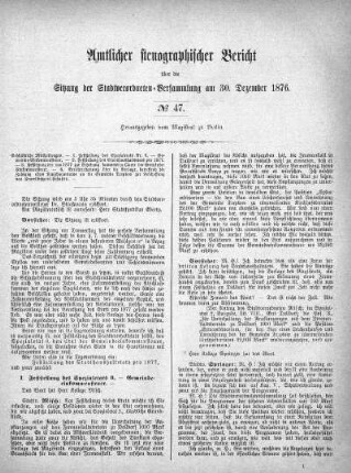 No. 47, 30. Dezember 1876