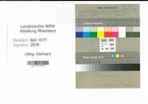 Entnazifizierung Gerhard Ulbig , geb. 00.00.0000 (Bahnpolizist)