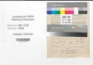 Entnazifizierung Heinrich Imkamp , geb. 31.03.1901 (Beamter)