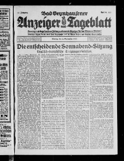 Bad Oeynhausener Anzeiger und Tageblatt. 1912-1934