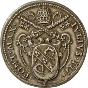 Medaille von Papst Julius III. mit Darstellung der Heiligen Pforte, 1550