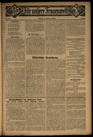 Zweite Ausgabe vom Donnerstag, den 06. August 1931.