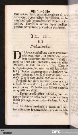 Tit. III. De Probationibus.