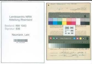 Entnazifizierung Leni Naumann , geb. 16.08.1904 (Lehrerin)