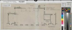 Rüthen (Rüthen) Staatliches Aufbaugymnasium Aula Grundriß 1957 1 : 50 29 x 67 Staatshochbauamt Soest