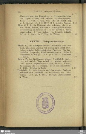 XXXXIII. Lichtpaus-Verfahren