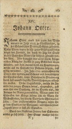 XIV. Johann Otter.