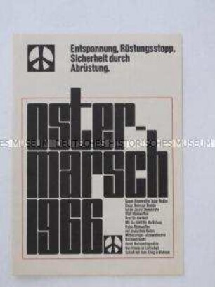 Informationsschrift zu den Ostermärschen 1966