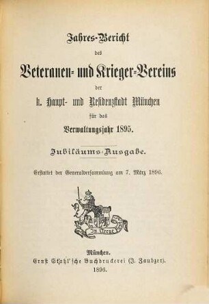 Jahresbericht : für das Vereinsjahr .... 1895 (1896)