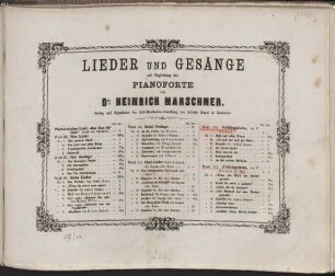 Frühlingsliebe : von Fr. Rückert ; (6 Lieder ; für 1 Sopran- oder Tenorstimme mit Begl. d. Pianoforte) ; [Heft 1] ; op. 106