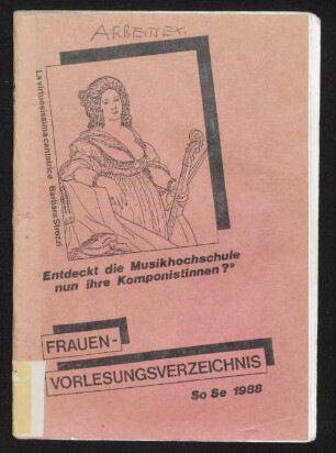 SS 1988: Frauenvorlesungsverzeichnis