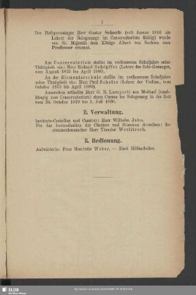 E. Bedienung