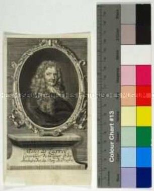 Porträt des Isaac de Larrey französischer Historiker, brandenburgischer Legationsrat und Resident in London