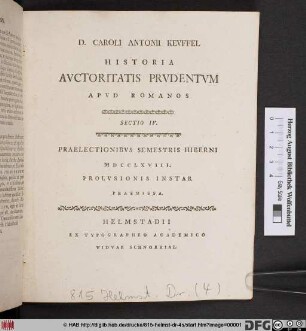 Praelectionibvs Semestris Aestivi MDCCLXVIII.