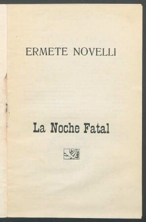 La noche fatal : monólogo cómico