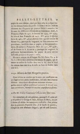 7-68, Belles-Lettres